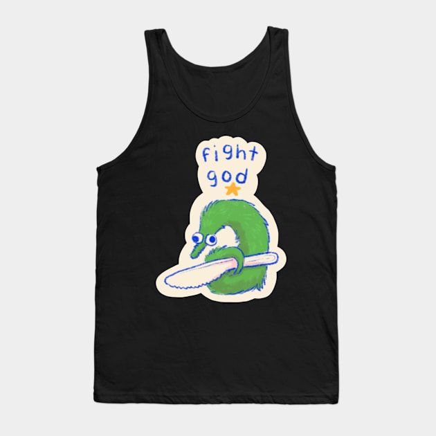 Fight God Tank Top by ponysprout